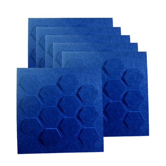 3D Hexa Acoustic Wall Panels, 12"x12"x 9mm, Blue Soundproof Panels | Acoustic Panel for Soundproofing