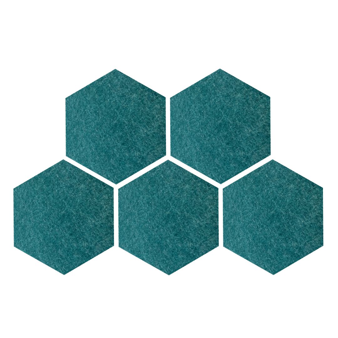 Hexagon Acoustic Wall Panel, 12"x10"x9mm | Acoustic Panel for soundproofing