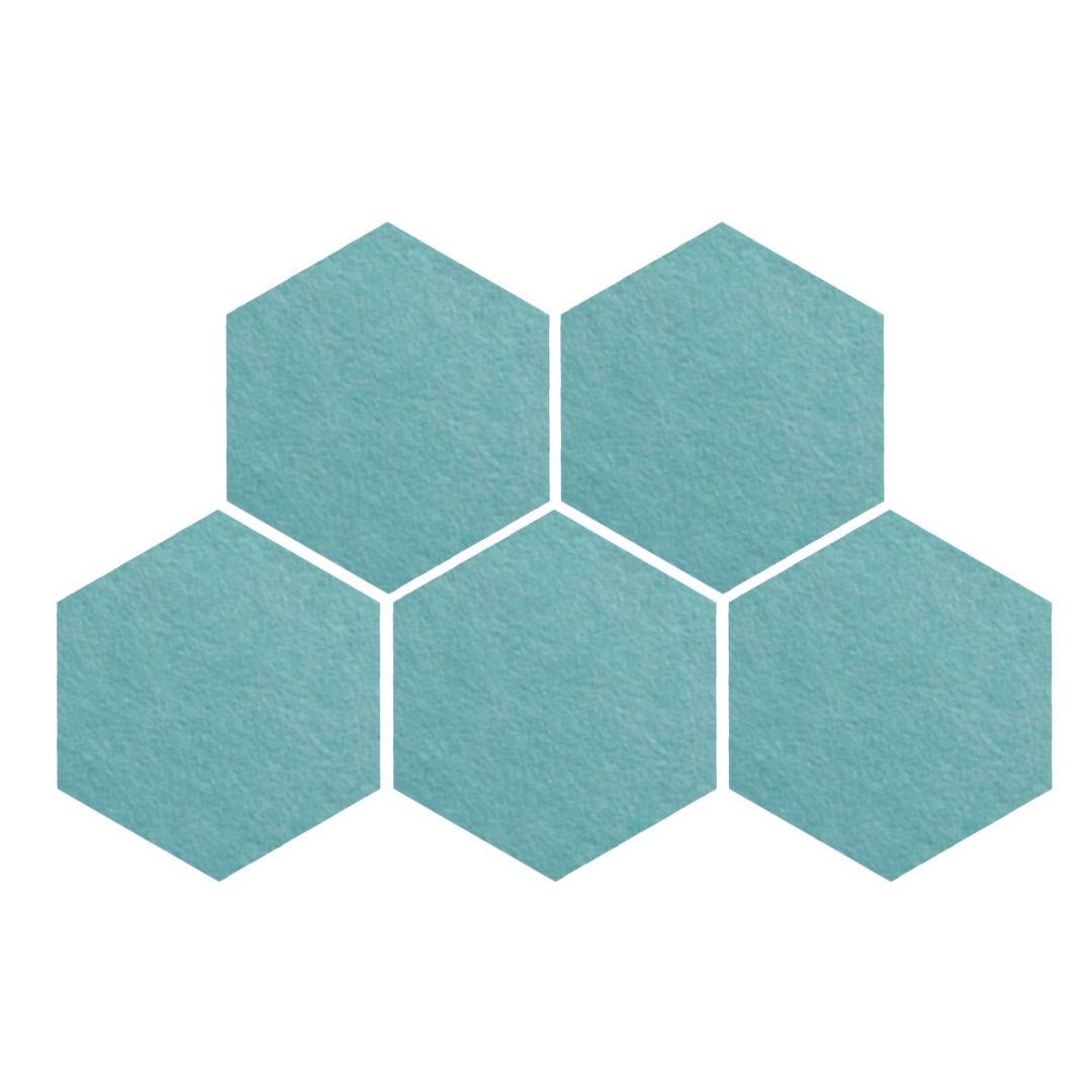 Hexagon Acoustic Wall Panel, 12"x10"x9mm | Acoustic Panel for soundproofing