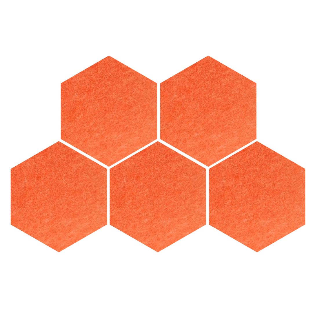 Hexagon Acoustic Wall Panel, 12"x10"x9mm | Acoustic Panel for soundproofing