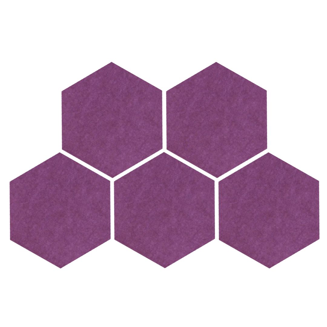 Hexagon Acoustic Wall Panel, 12"x10"x9mm | Acoustic Panel for soundproofing