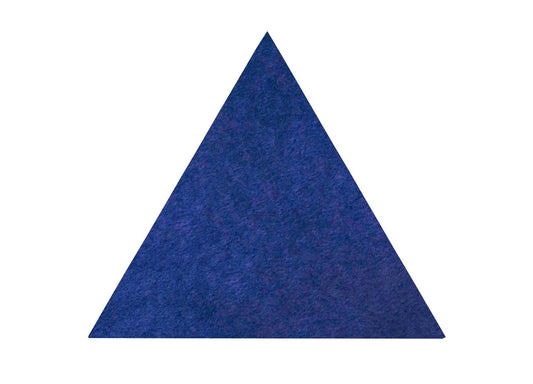 Triangle Acoustic Wall Panels Set of 6, 12"x12"x 9mm, Blue